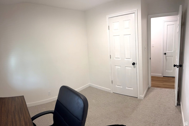 1791 West 170 South, Unit 8 Provo, UT 84601 - Photo 9 of 25 Neutral-toned carpet flooring in a room with white walls and trim