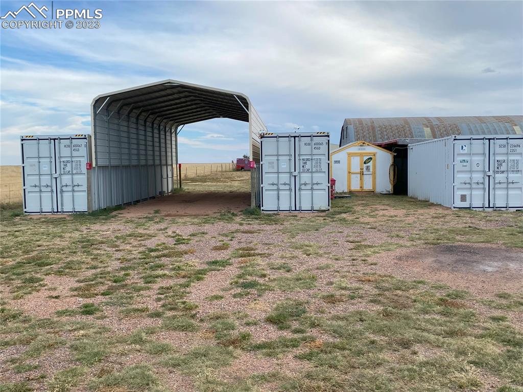 29088 County Road South Karval, CO 80823 - Photo 33 of 37 a view of a front of house with a garage