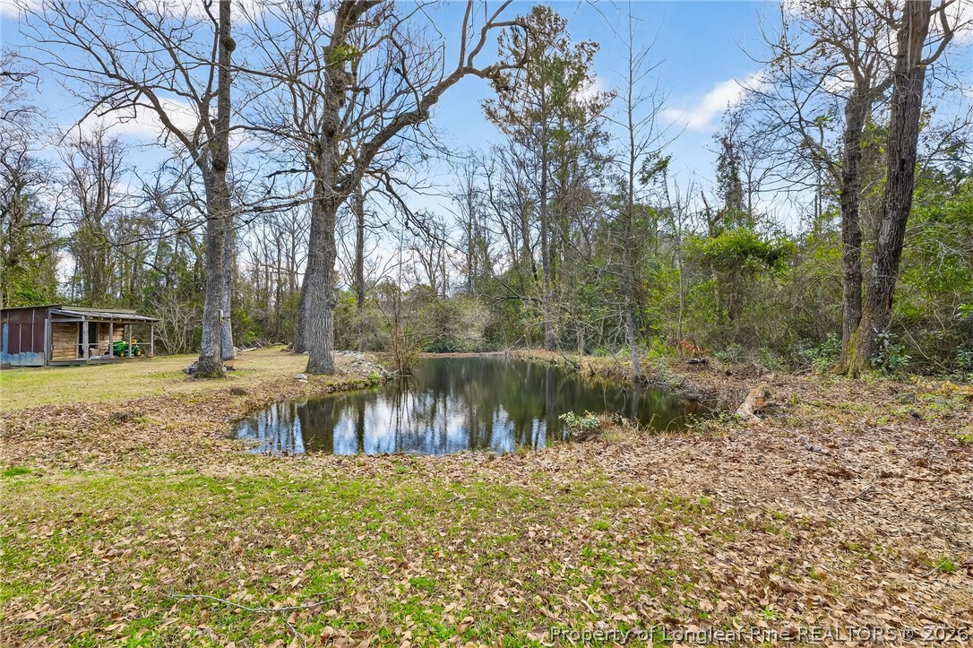1586 Tom Starling Road Fayetteville, NC 28306 - Photo 32 of 44 a view of a lake with a house in the background