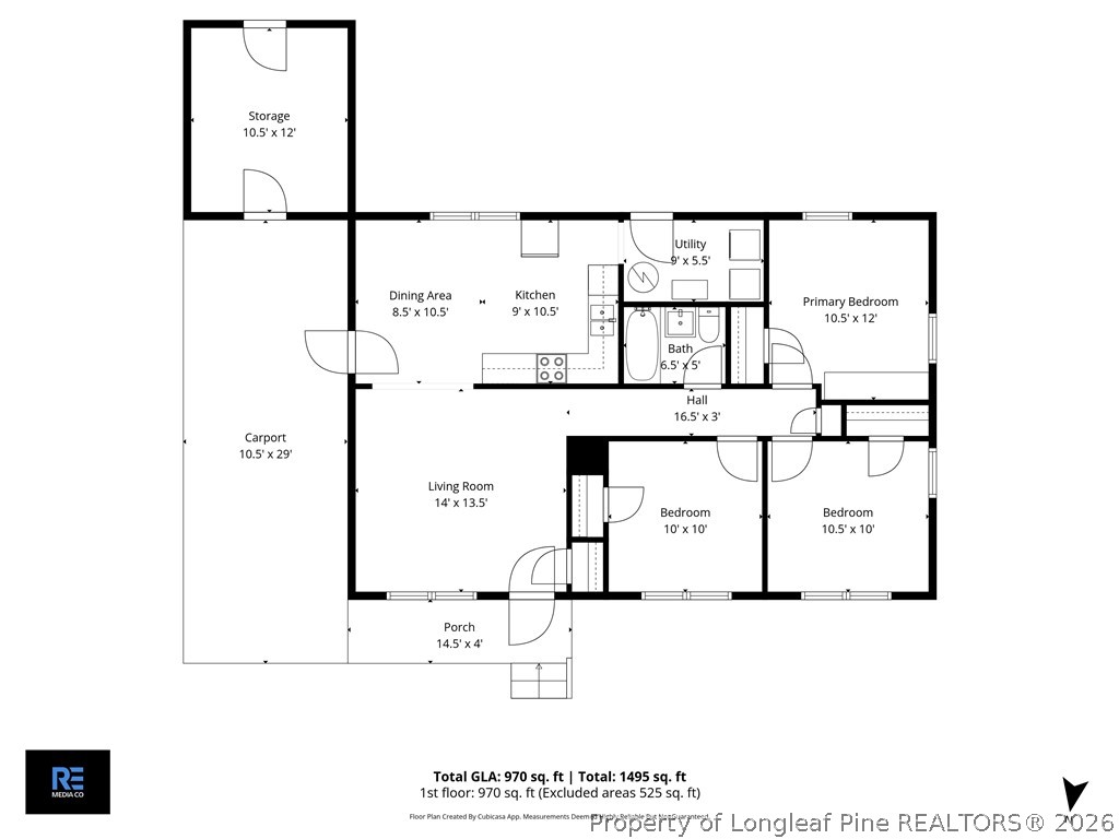 1586 Tom Starling Road Fayetteville, NC 28306 - Photo 43 of 44 a picture of a floor plan