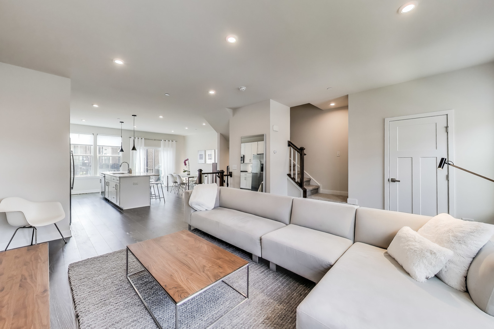205 Dawson Drive Mount Prospect, IL 60056 - Photo 6 of 28 a living room with furniture and view of kitchen