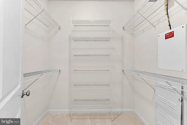 a view of walk in closet
