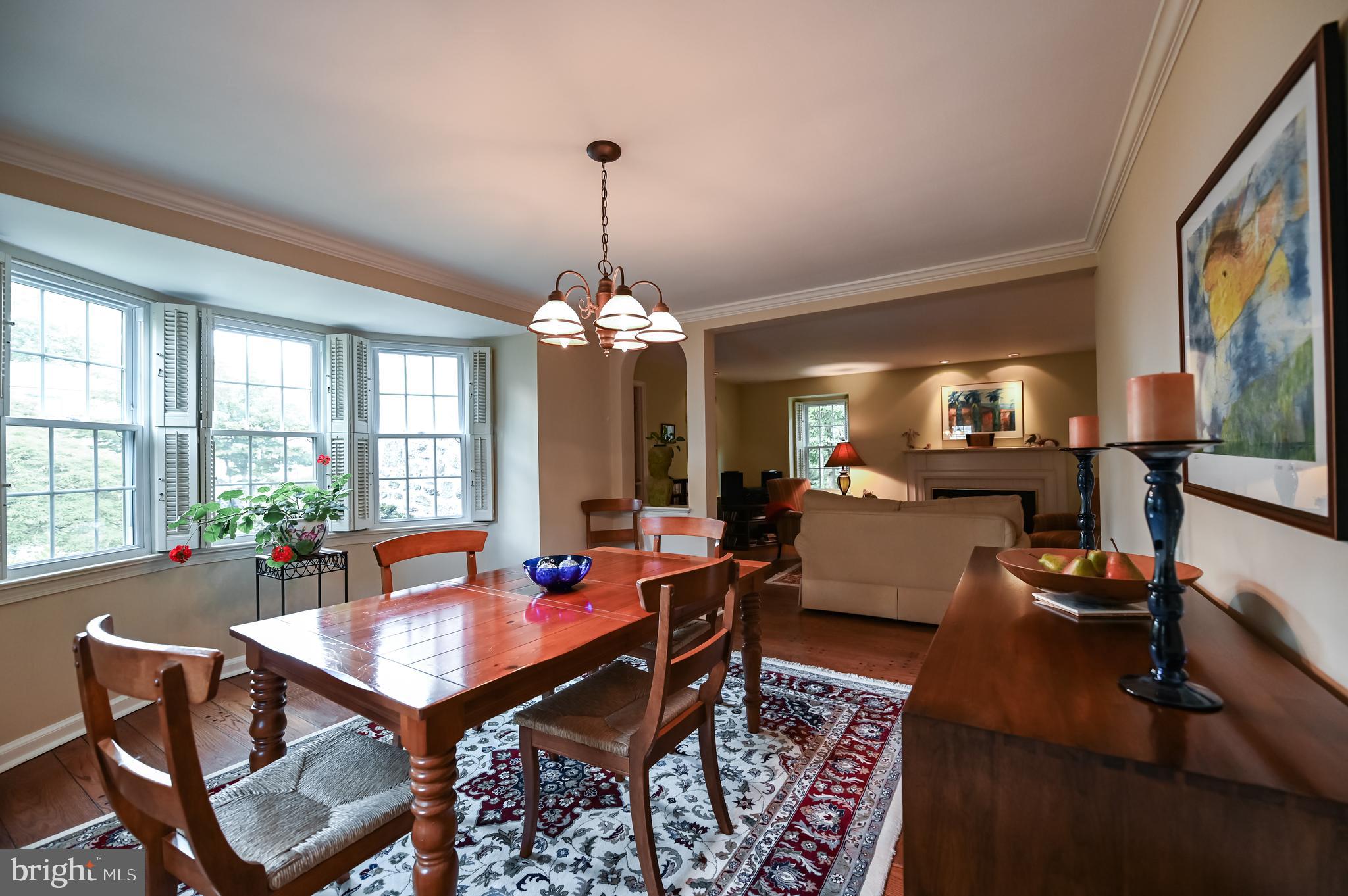 526 Revere Road Merion Station, PA 19066 - Photo 14 of 55 Bow window in Dining Room