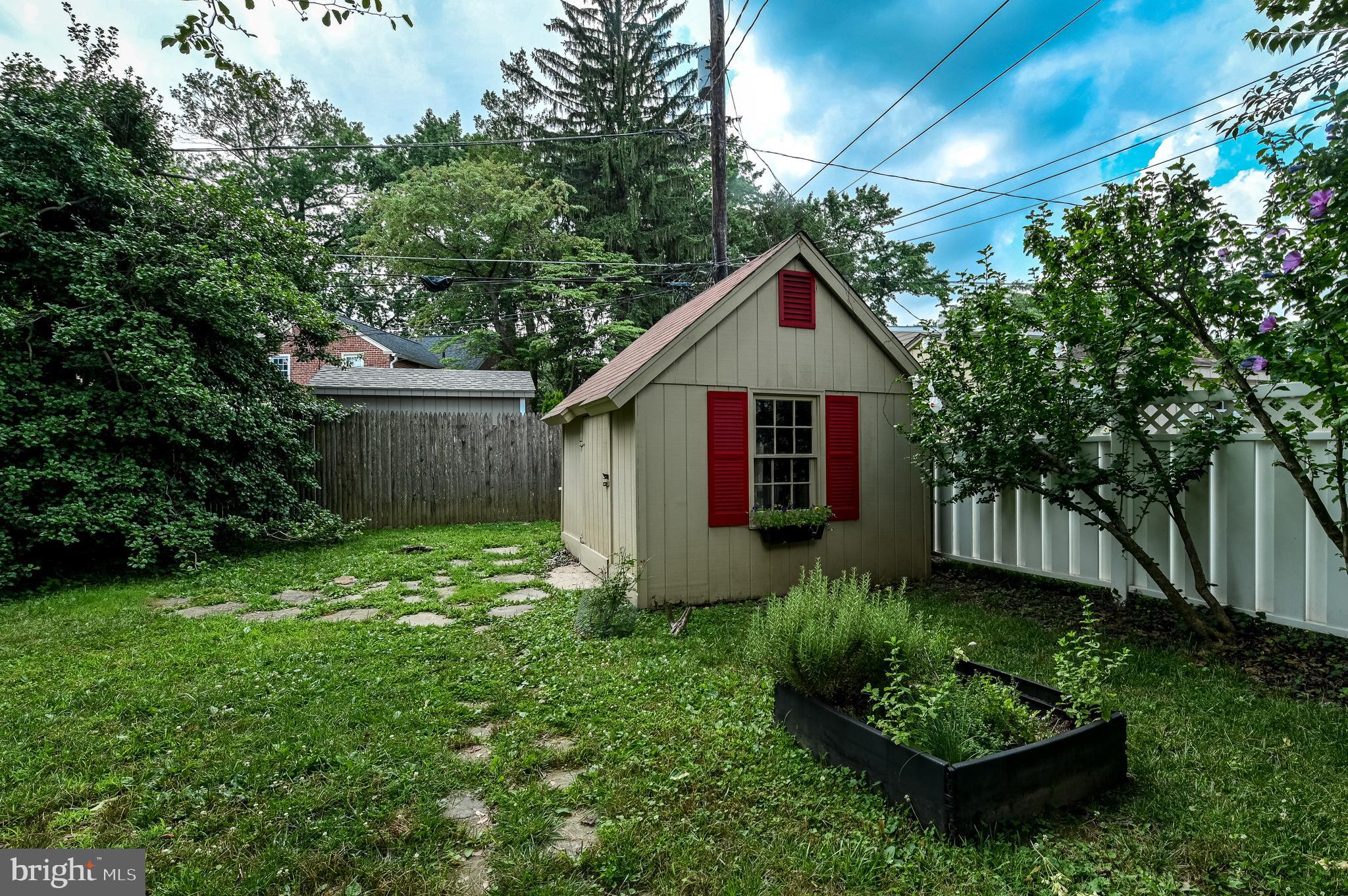 526 Revere Road Merion Station, PA 19066 - Photo 47 of 55 Fenced in backyard with Shed