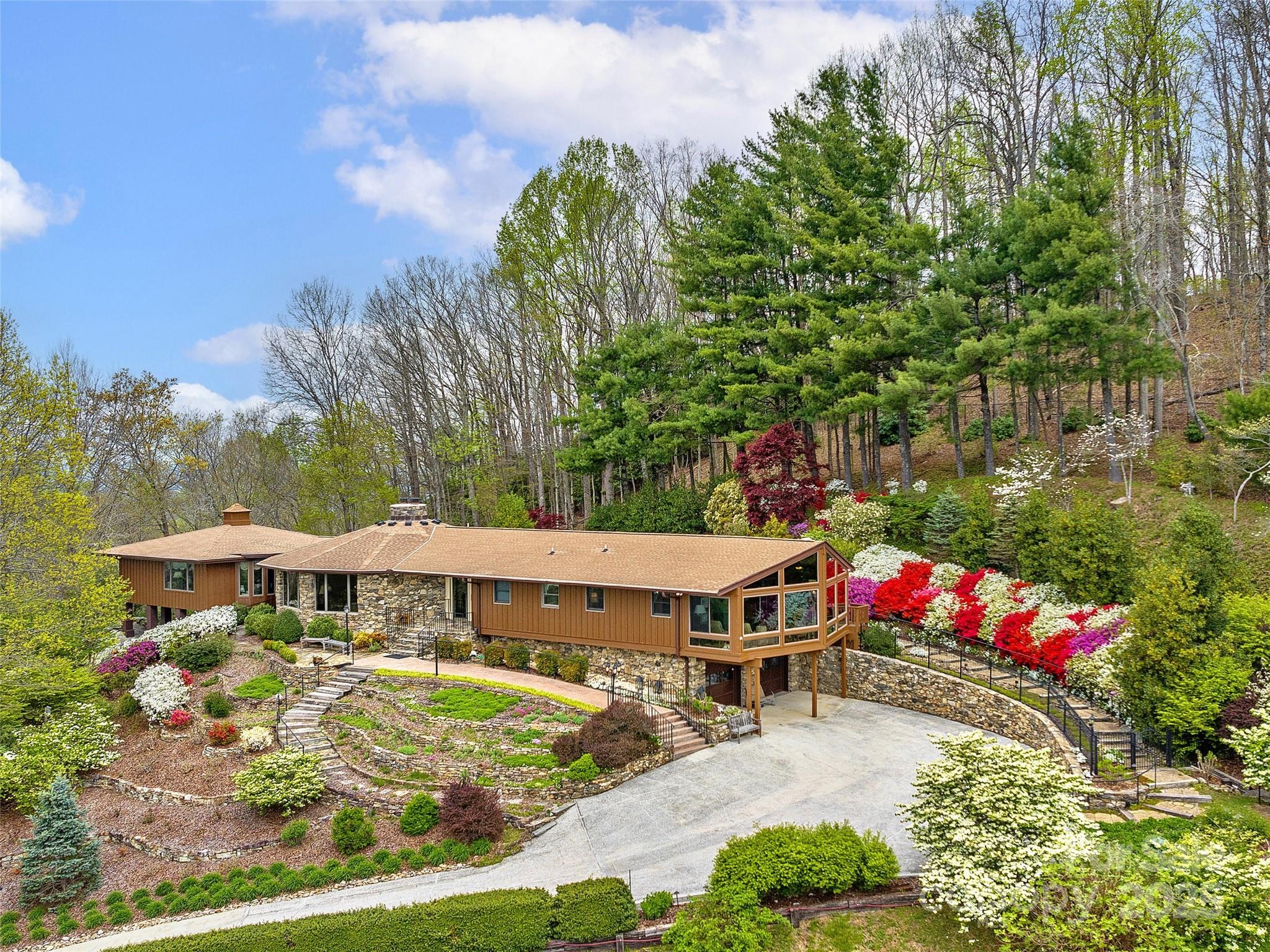 1300 Randy Drive Hendersonville, NC 28791 - Photo 47 of 48 an aerial view of a house with yard