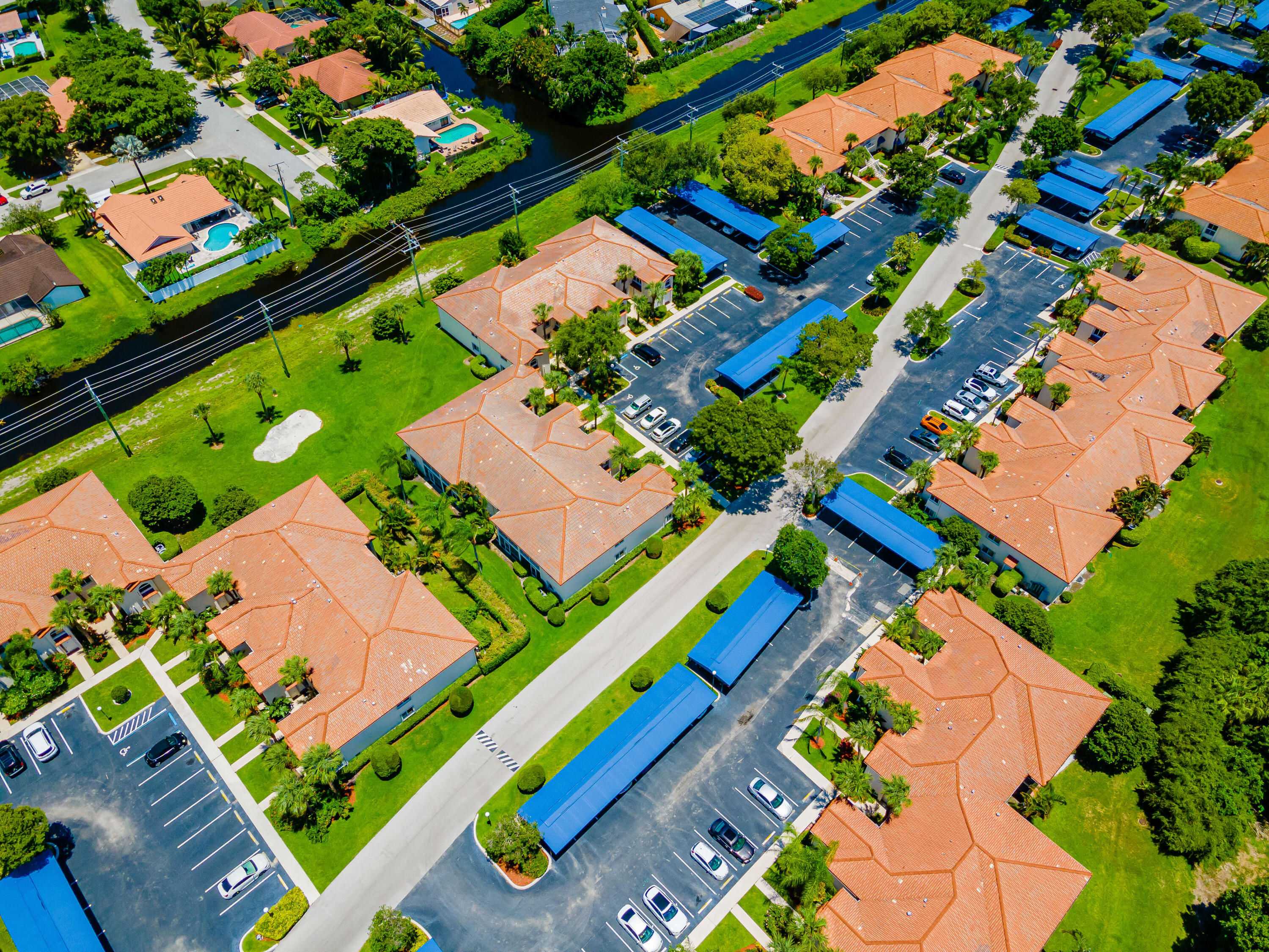 340 Northwest 67th Street, Unit 201 Boca Raton, FL 33487 - Photo 3 of 46 Community aerial view