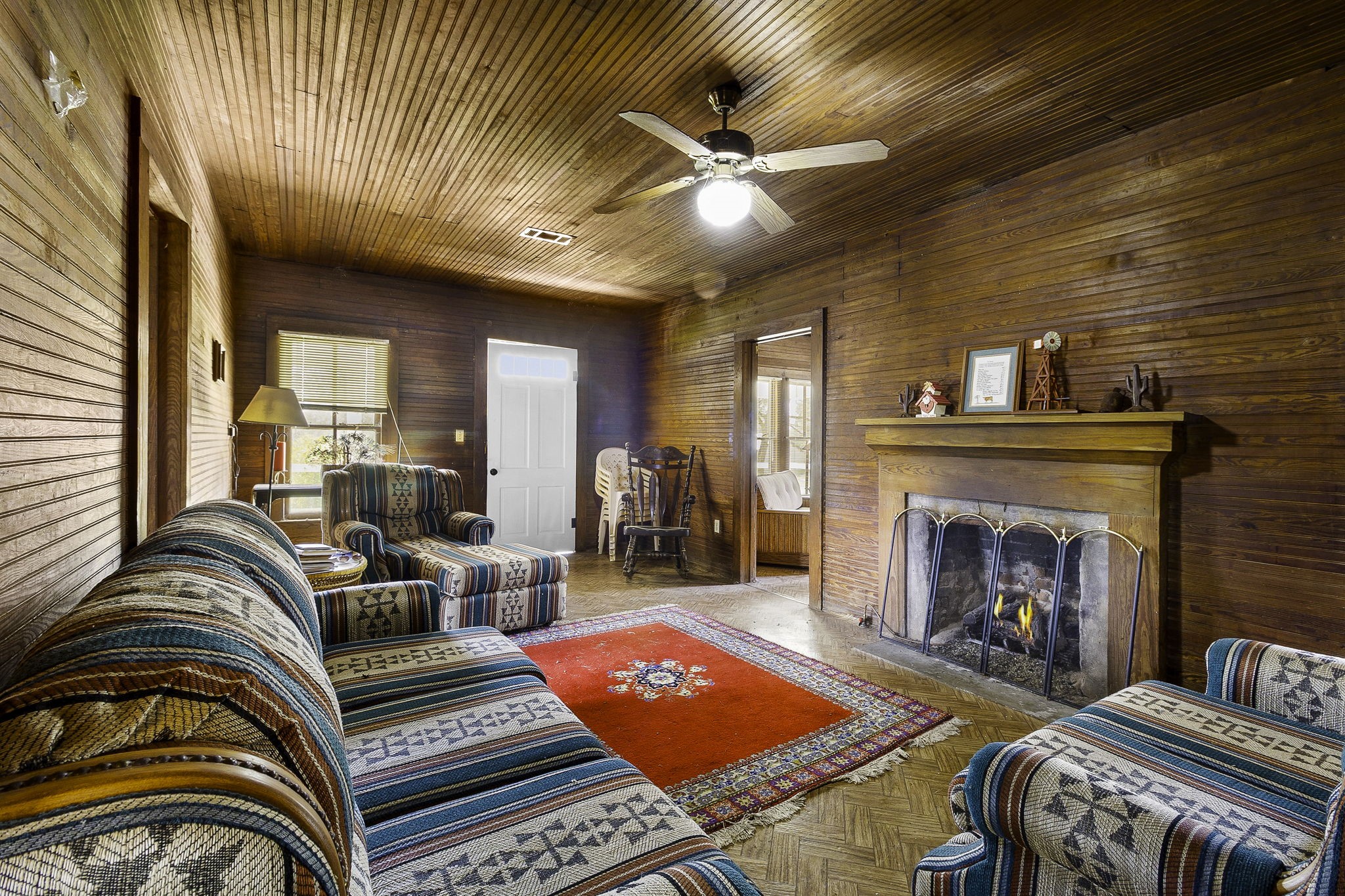 2 Triple Creek Loop Livingston, TX 77351 - Photo 6 of 49 a living room with furniture and a fireplace