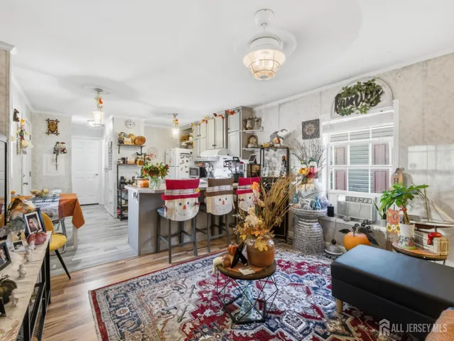 a living room filled with furniture