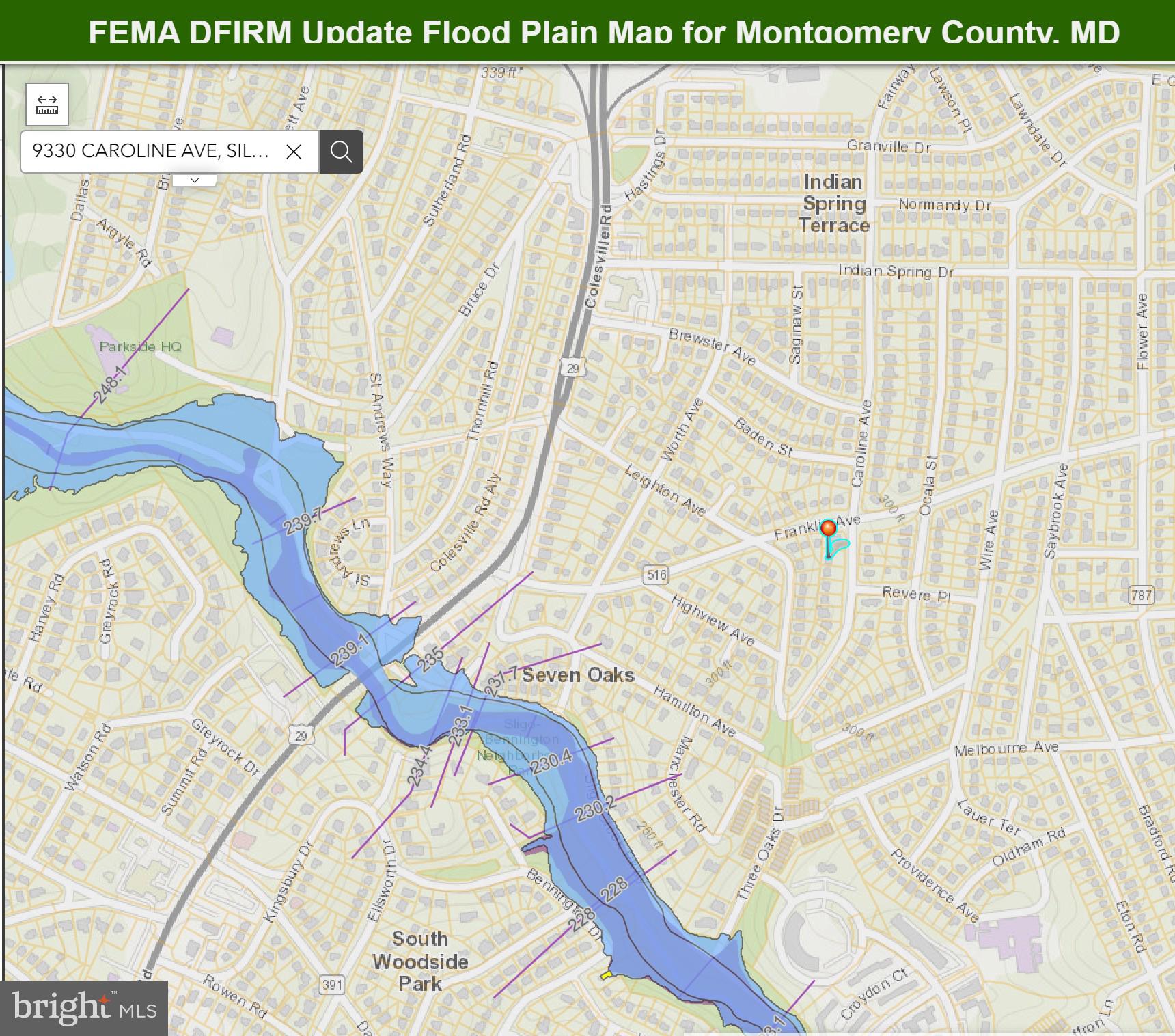 9330 Caroline Avenue Silver Spring, MD 20901 - Photo 26 of 27 Not in a FEMA Special Flood Hazard Area
