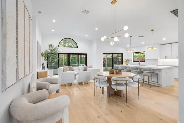 a view of outdoor space with seating area