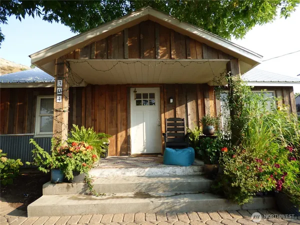 a front view of a house