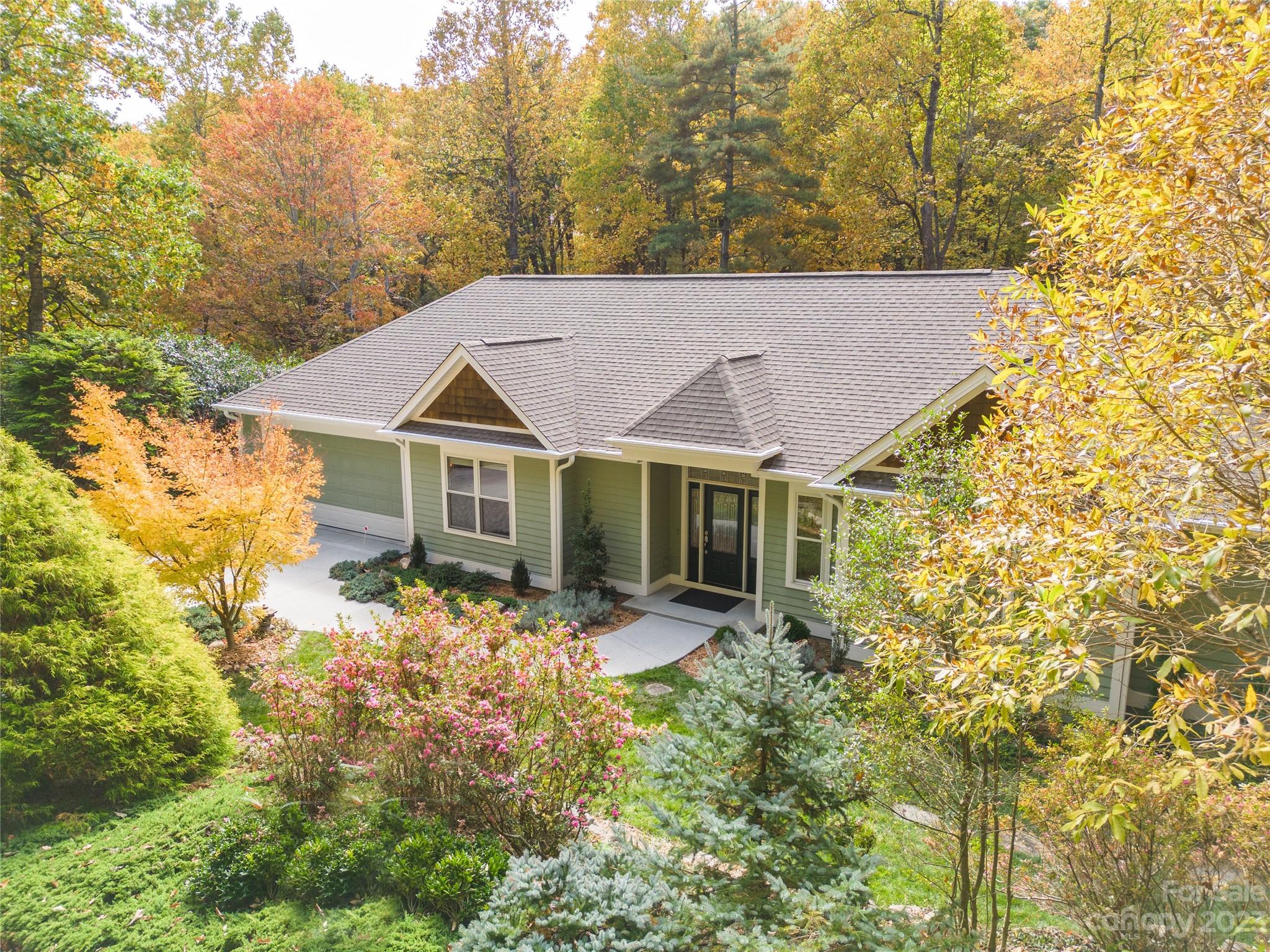 41 Silk Tree Road Hendersonville, NC 28739 - Photo 1 of 32 a view of house with a big yard and large trees