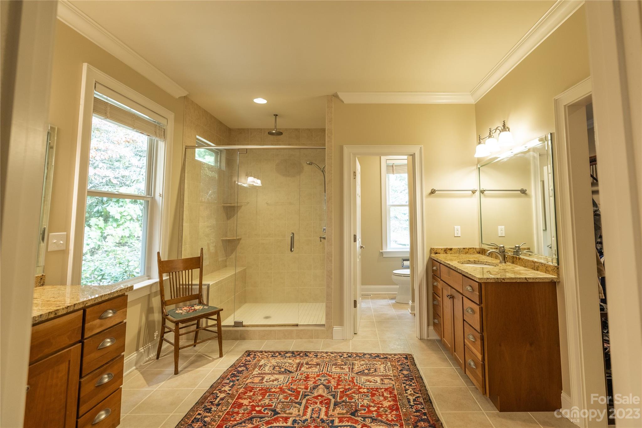 41 Silk Tree Road Hendersonville, NC 28739 - Photo 15 of 32 a bathroom with a sink a toilet and shower