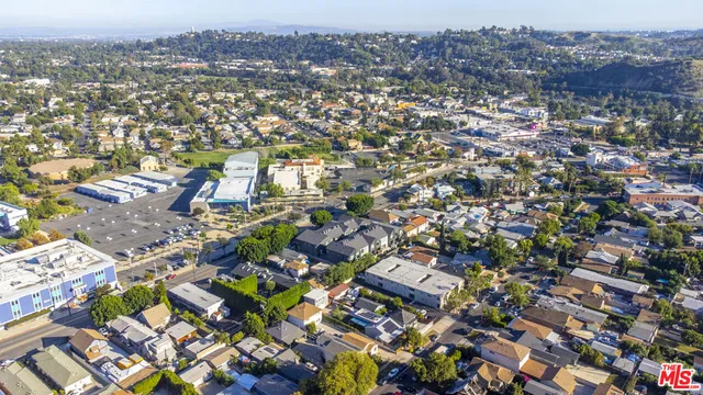 an aerial view of multiple house