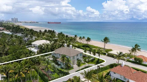 a view of a balcony with an ocean