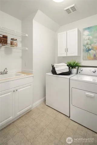 a room with storage and utility