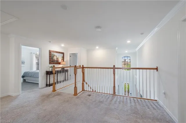 a view of a livingroom with furniture and storage