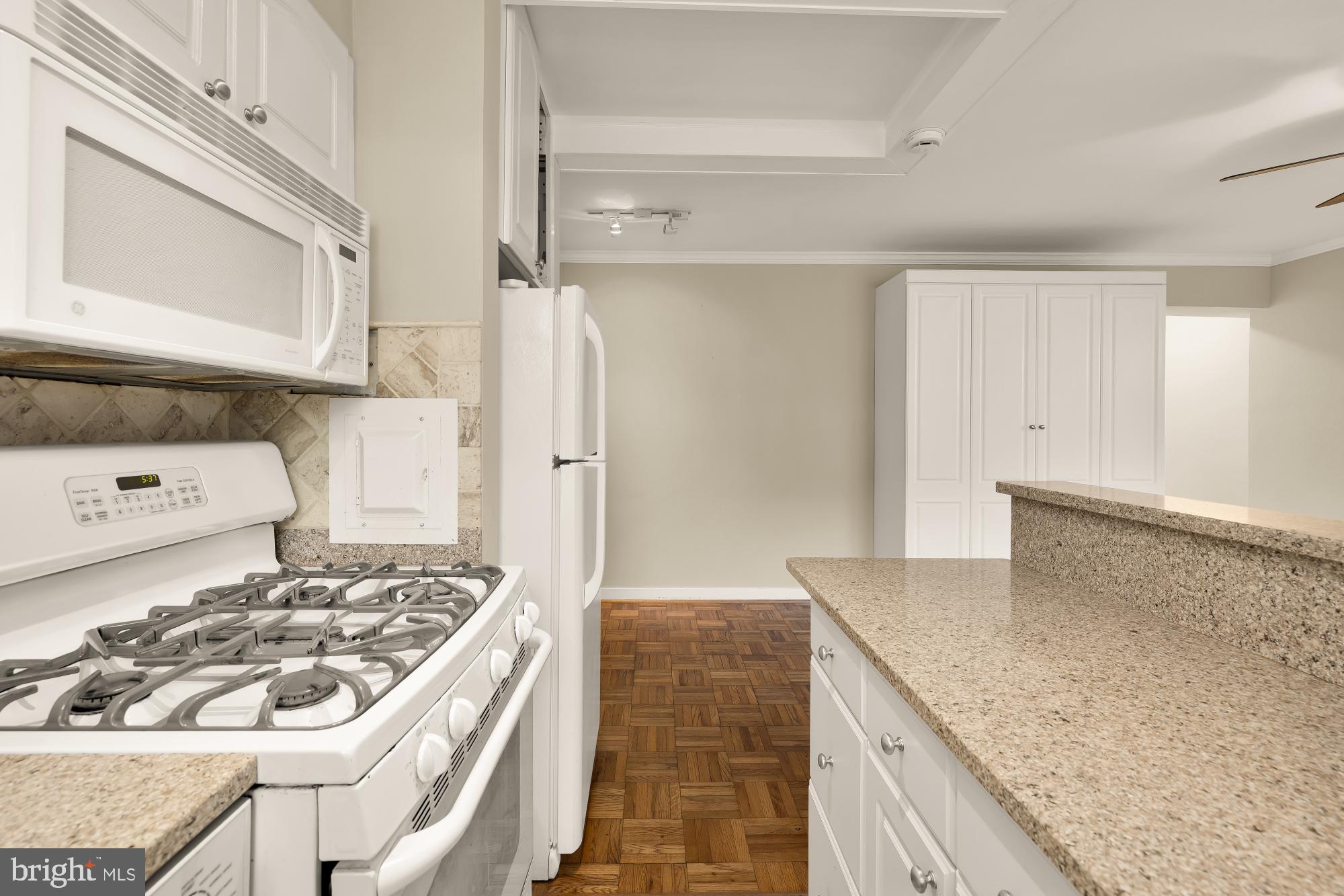 2130 N Street Northwest, Unit 407 Washington, DC 20037 - Photo 22 of 31 a kitchen with a stove and a refrigerator
