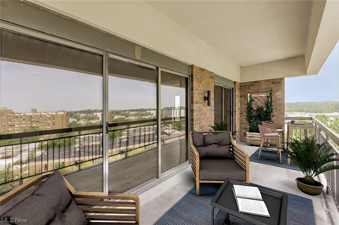 27500 Cedar Road, Unit 608 Beachwood, OH 44122 - Photo 24 of 34 View of balcony-virtually staged.