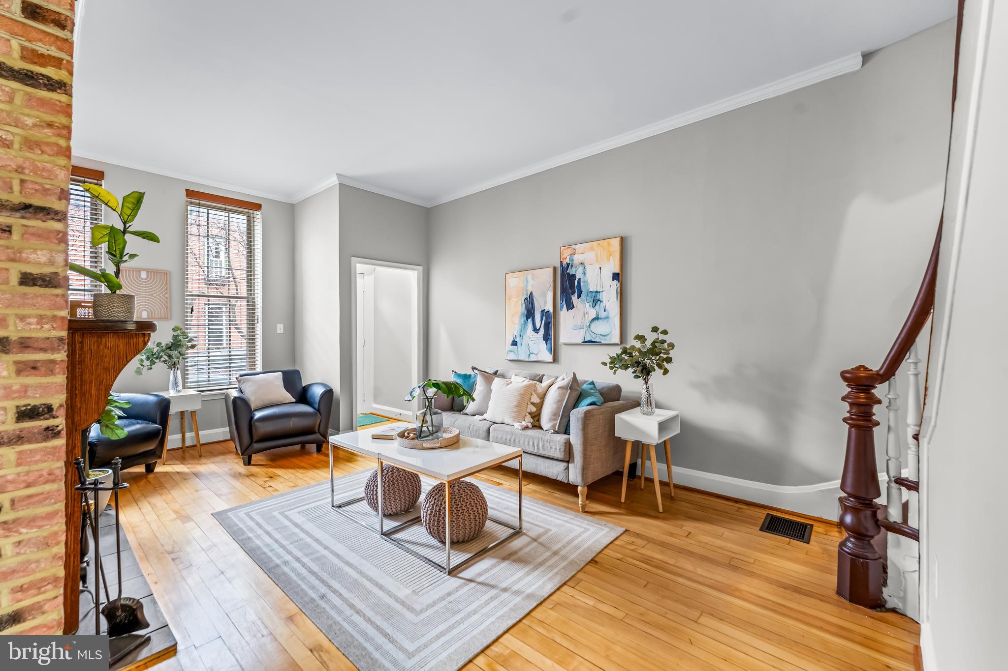 1261 Riverside Avenue Baltimore, MD 21230 - Photo 4 of 60 a living room with furniture and a wooden floor