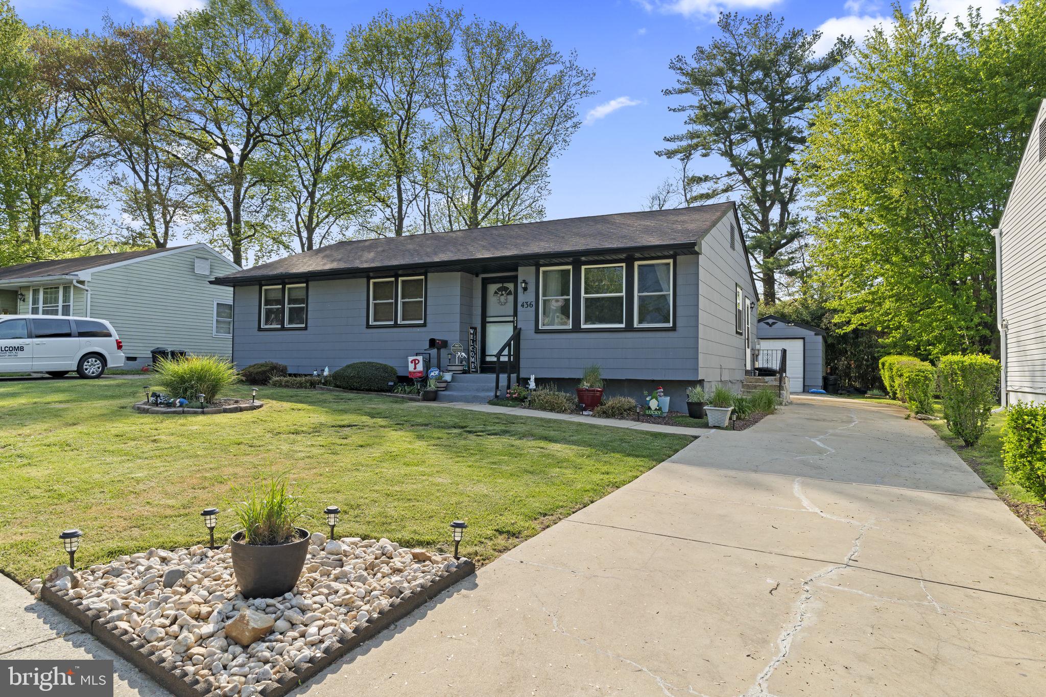 436 Carver Avenue Lawnside, NJ 08045 - Photo 2 of 32 a front view of a house with garden