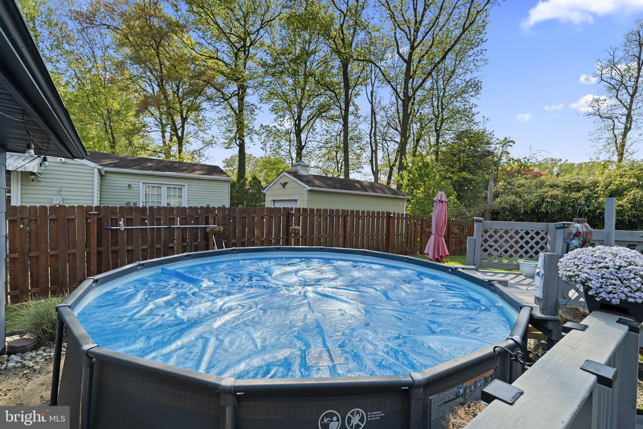 436 Carver Avenue Lawnside, NJ 08045 - Photo 27 of 32 a view of backyard with trampoline