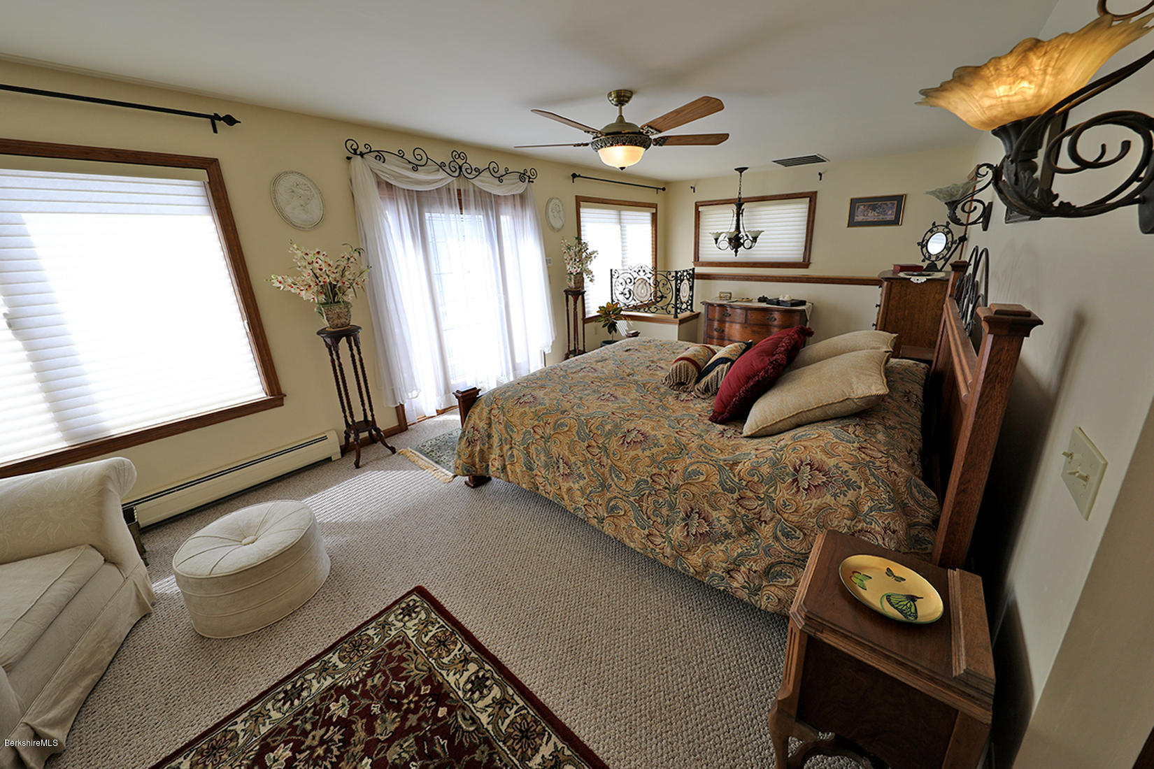 142 Kibbe Road Otis, MA 01029 - Photo 18 of 28 a bed room with a bed and a window
