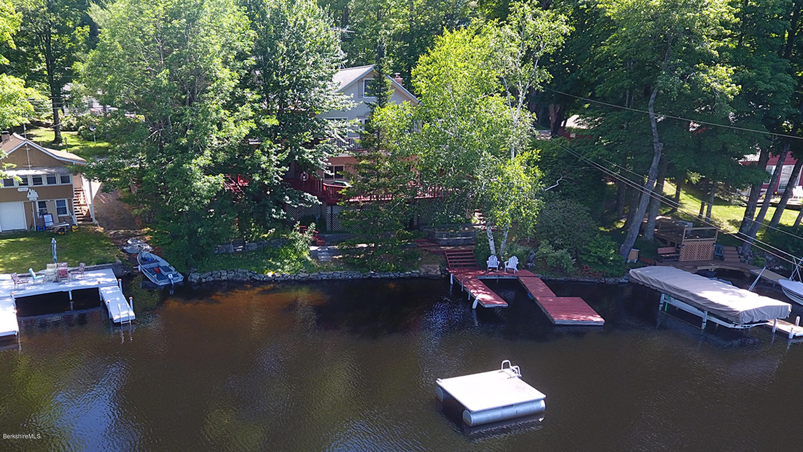 142 Kibbe Road Otis, MA 01029 - Photo 3 of 28 a view of a lake with outdoor space