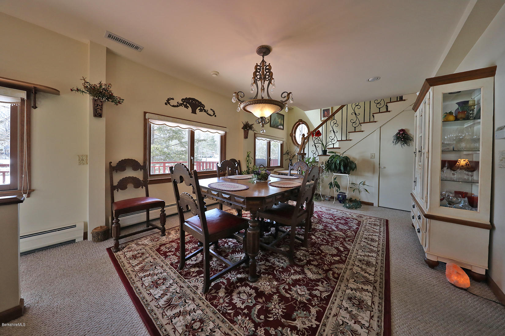 142 Kibbe Road Otis, MA 01029 - Photo 9 of 28 a view of a dining room with furniture