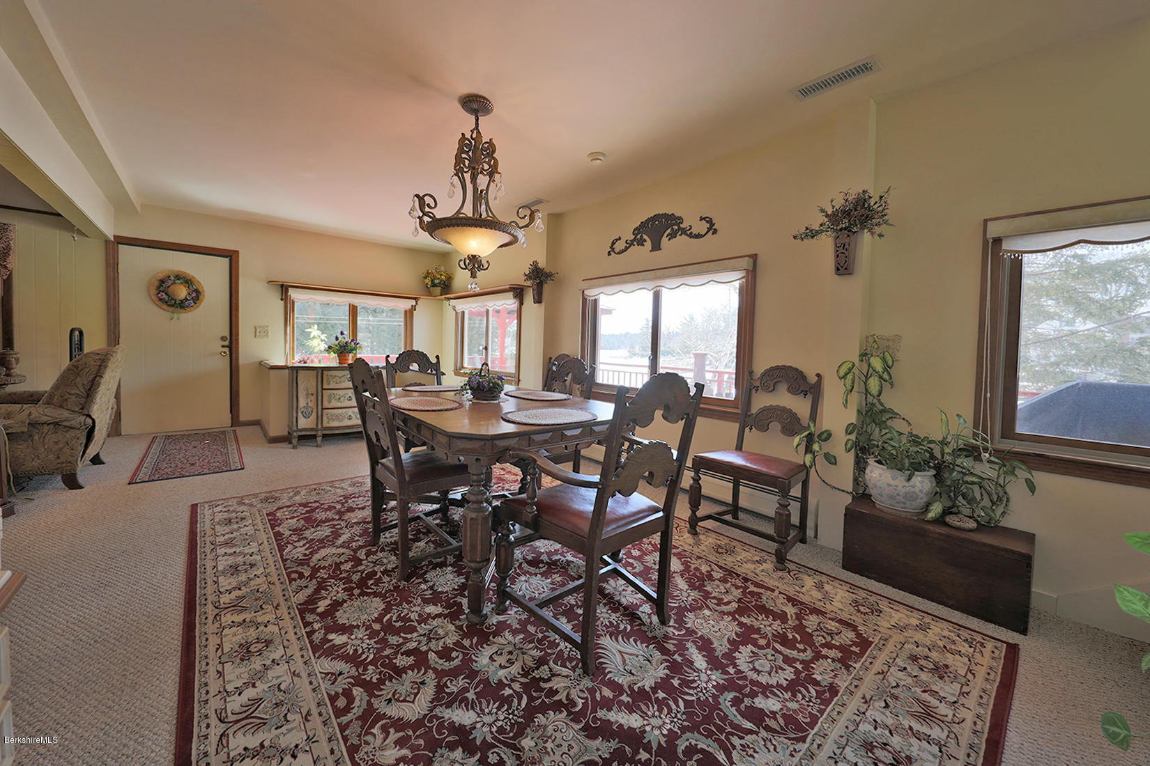 142 Kibbe Road Otis, MA 01029 - Photo 10 of 28 a view of a dining room with furniture