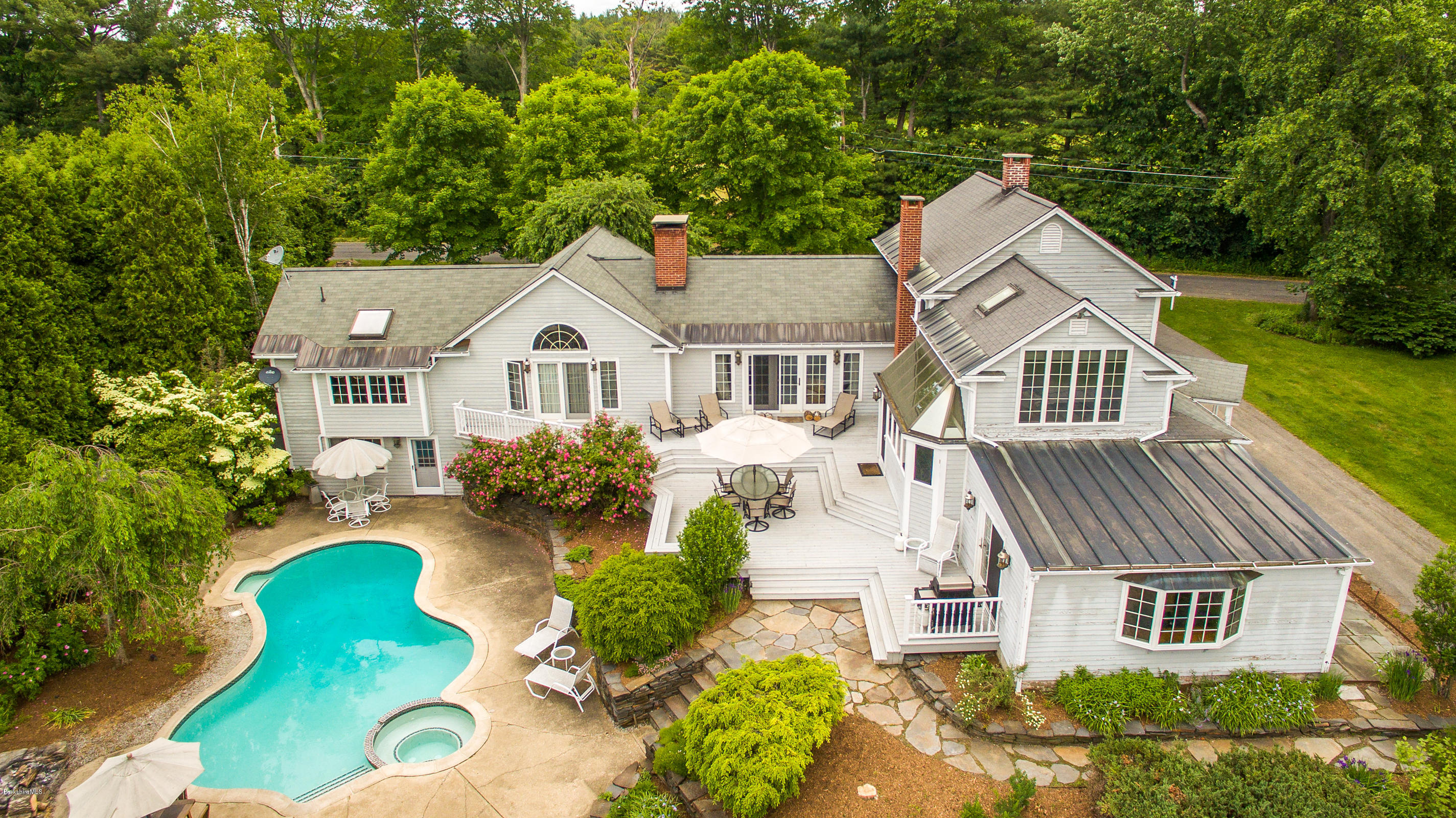 215 Devon Road Lee, MA 01238 - Photo 56 of 59 a aerial view of a house