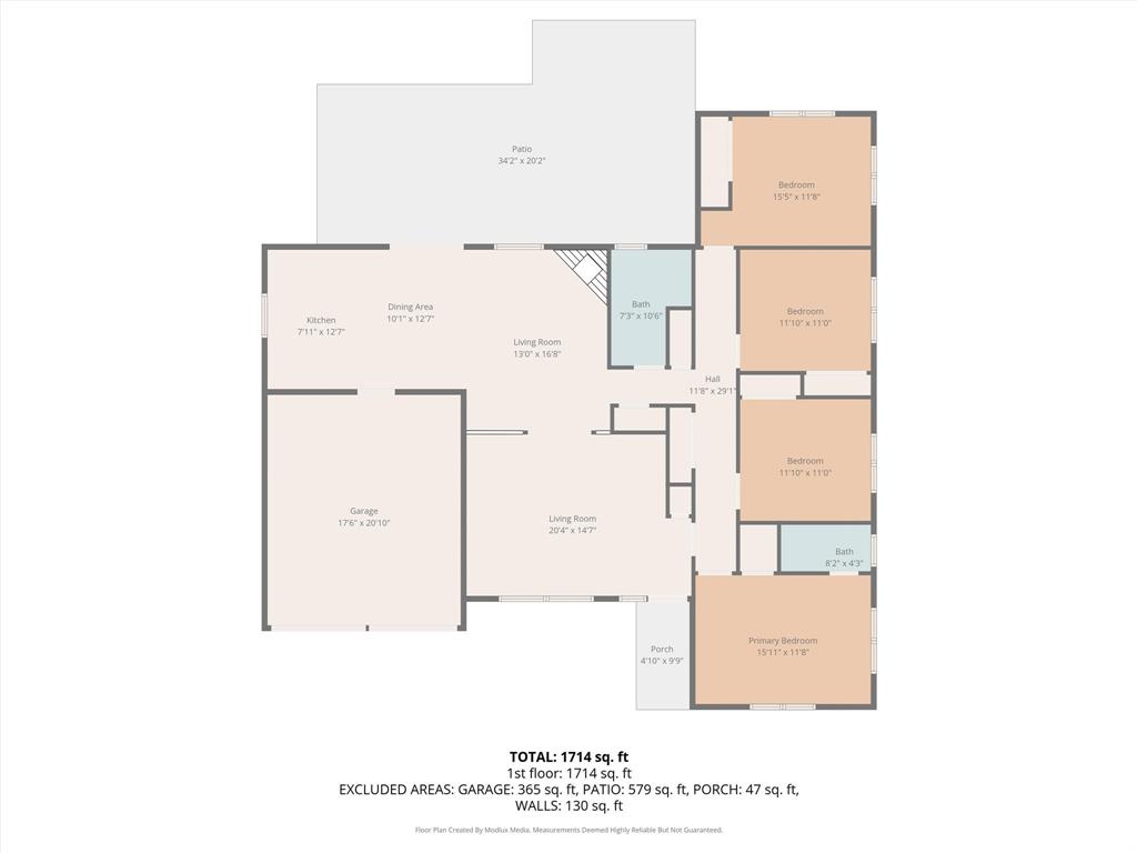 4105 Springbranch Drive Benbrook, TX 76116 - Photo 27 of 27 a picture of floor plan