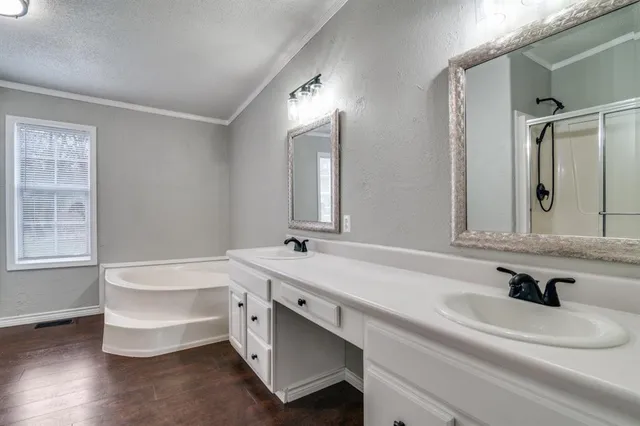 a bathroom with a sink and a bathtub