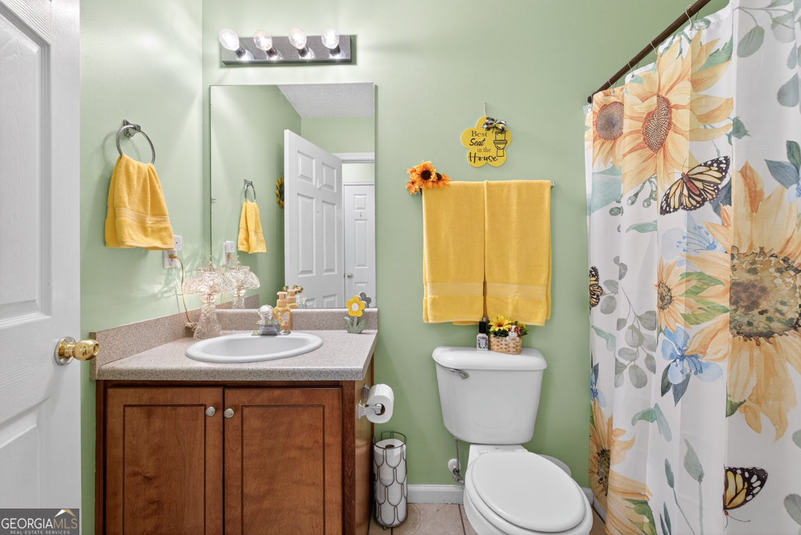 141 Pope Street Zebulon, GA 30295 - Photo 19 of 42 a bathroom with a sink vanity mirror and toilet