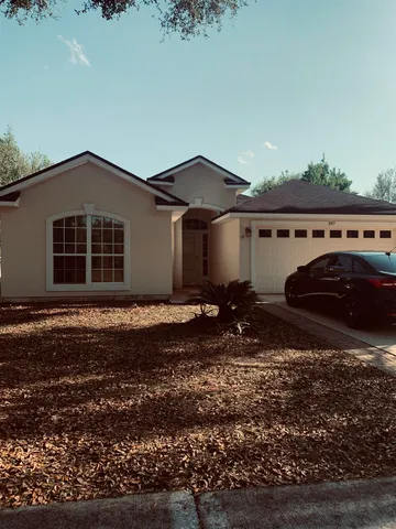 a backyard of a house