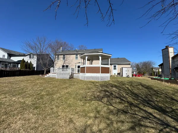 a view of a house with a patio
