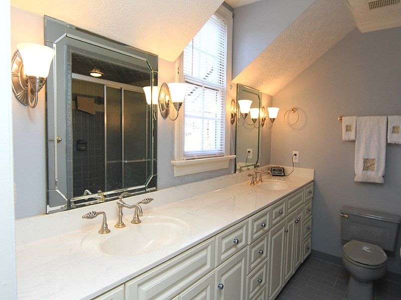 5016 Trail Ridge Drive Raleigh, NC 27613 - Photo 16 of 25 Master bath with 2-sink vanity and large shower. Lots of natural light. Master Bath