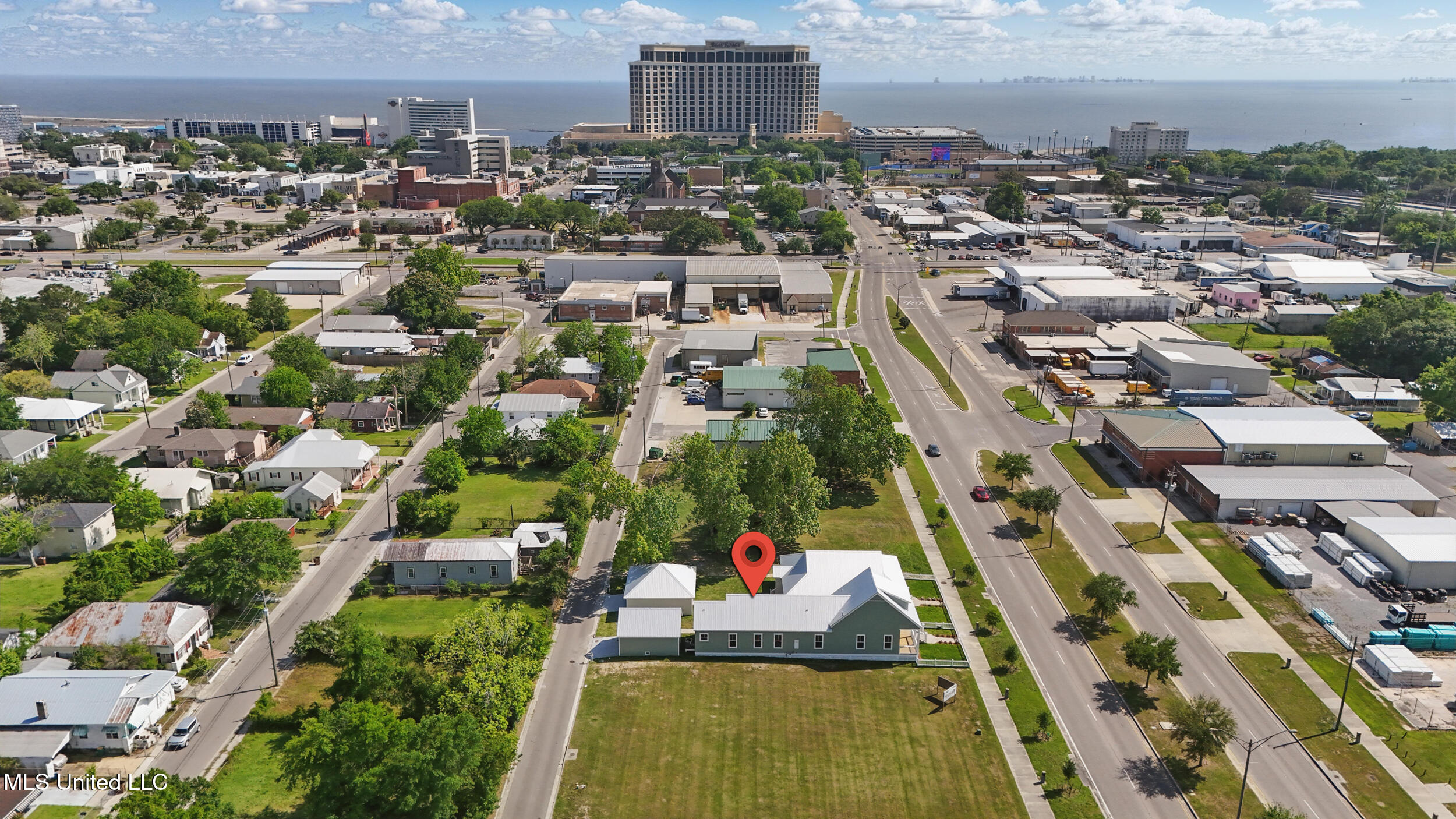 254 Caillavet Street Biloxi, MS 39530 - Photo 40 of 44 ARIAL OF AREA LOOKING SOUTH