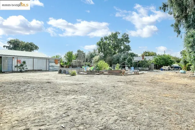 a backyard of a house
