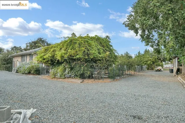 a view of a house with a patio
