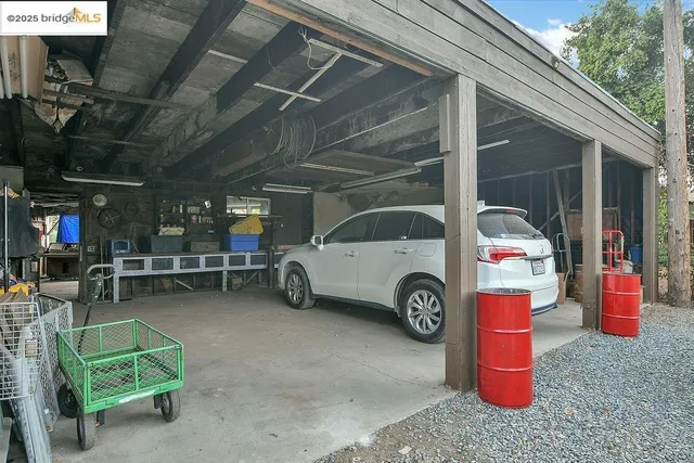 a front view of house with yard and seating area