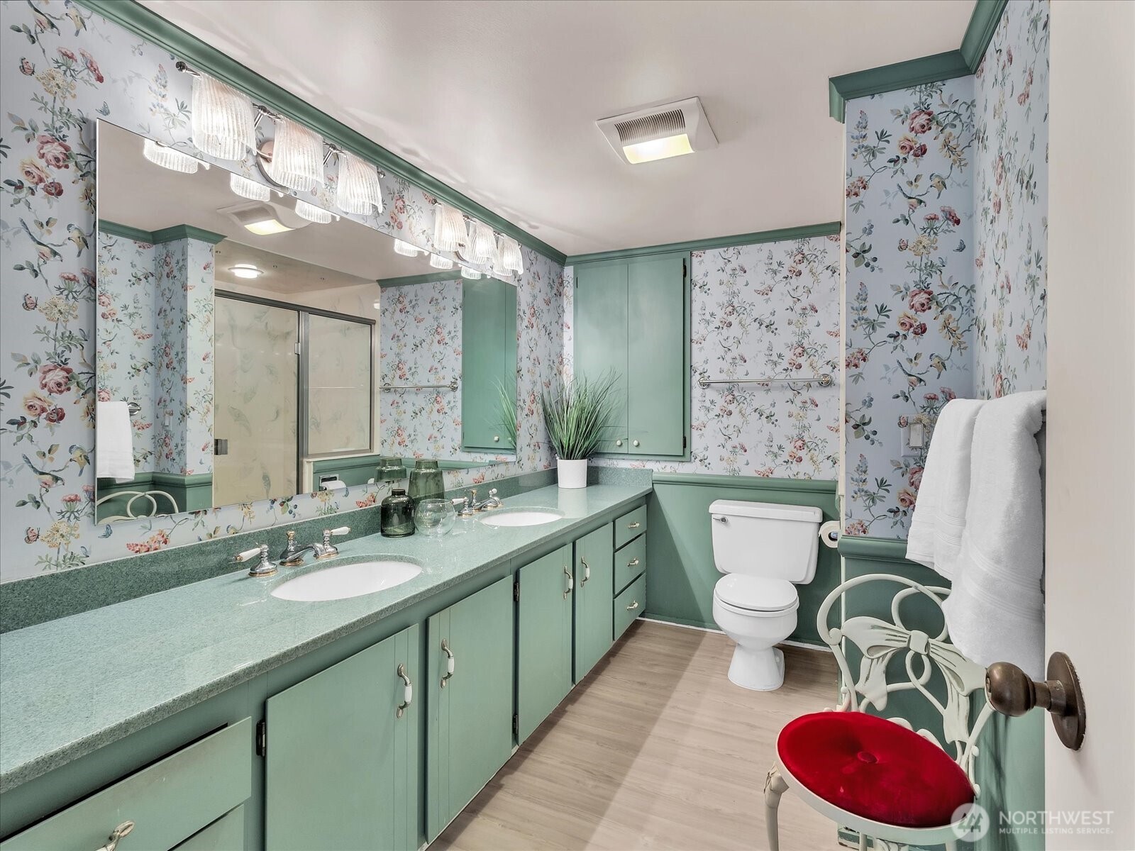8001 Sand Point Way Northeast, Unit C57 Seattle, WA 98115 - Photo 15 of 23 a bathroom with a sink mirror vanity and toilet