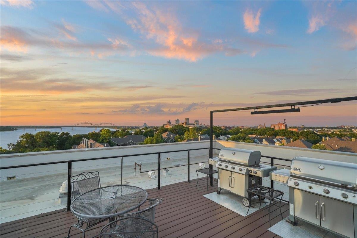 648 Riverside Drive, Unit 207 Memphis, TN 38103 - Photo 34 of 34 a view of roof deck with chair and wooden floor