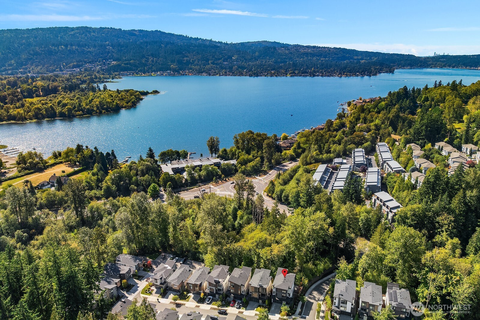 4255 216th Place Southeast Issaquah, WA 98029 - Photo 35 of 37 an aerial view of mountain with lake view
