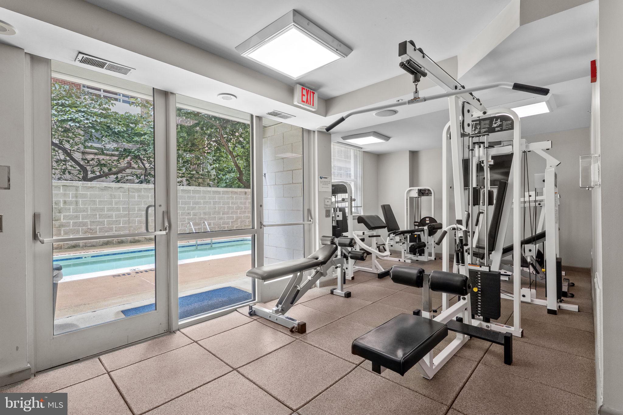 880 North Pollard Street, Unit 224 Arlington, VA 22203 - Photo 29 of 50 a view of a room with gym equipment