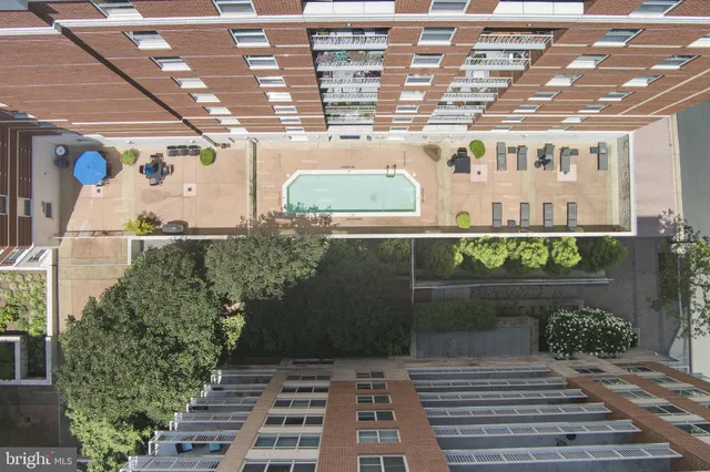 a view of a city with tall buildings