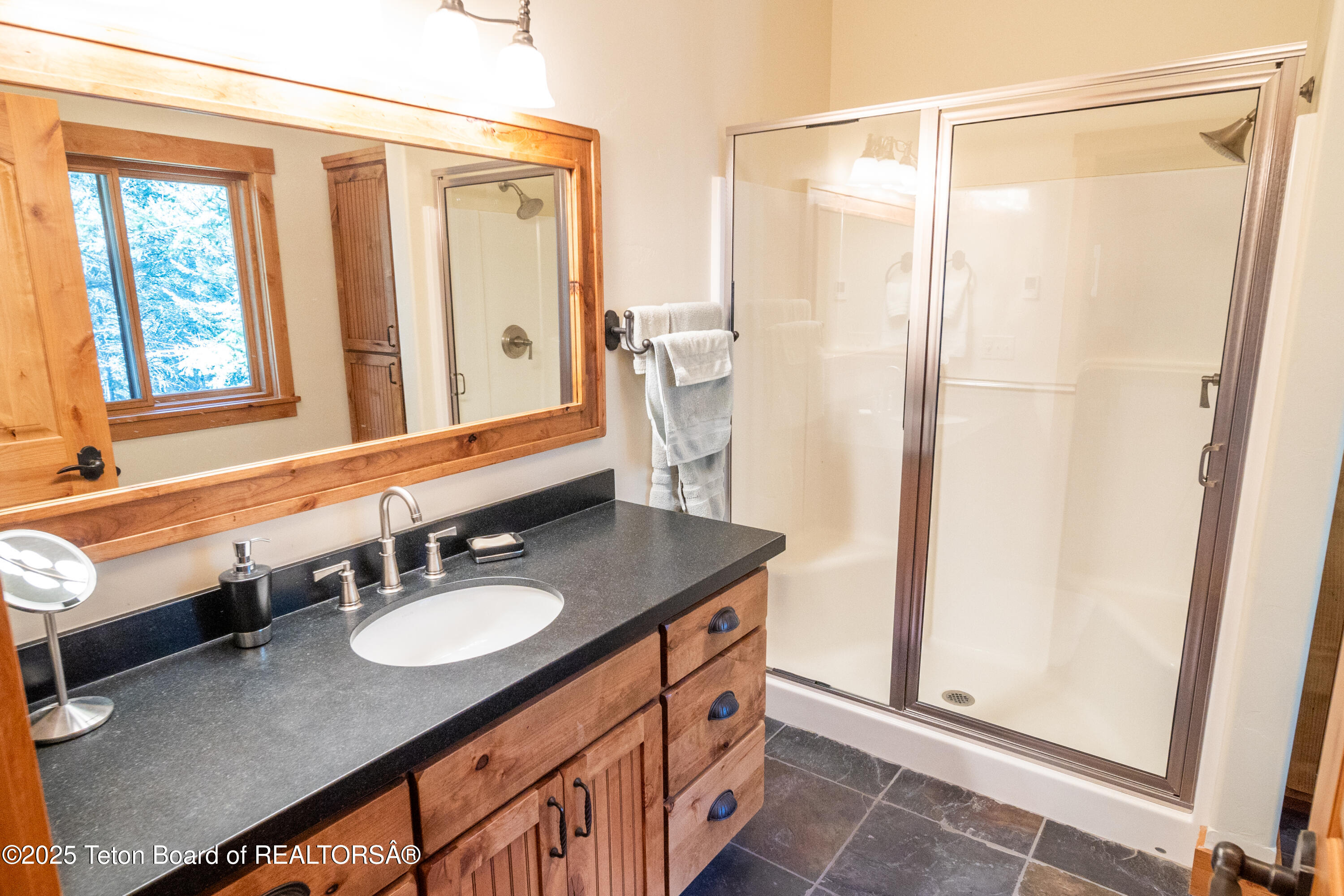 1558 Trail Ridge Road Alpine, WY 83128 - Photo 30 of 45 Upper Level Bathroom