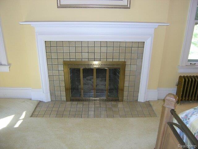 24 Beverly Road Grosse Pointe, MI 48236 - Photo 11 of 25 Master Bedroom Fireplace
