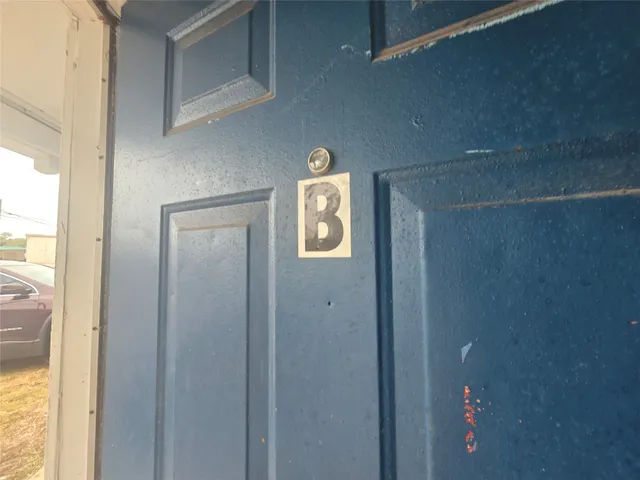 a view of an entryway door