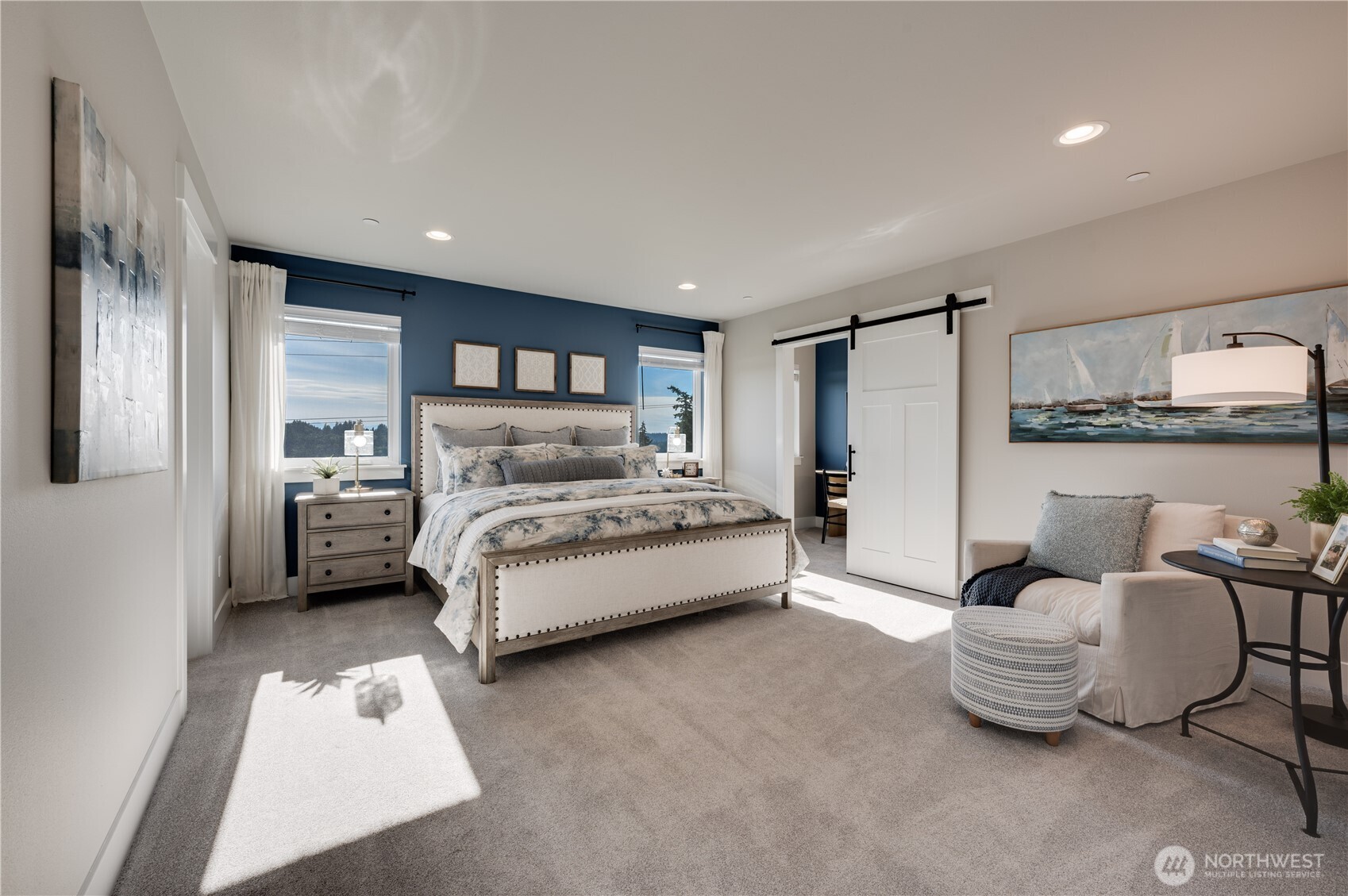 20411 125th Avenue Northeast, Unit SM 20 Bothell, WA 98011 - Photo 23 of 34 a bedroom with a bed and a couch